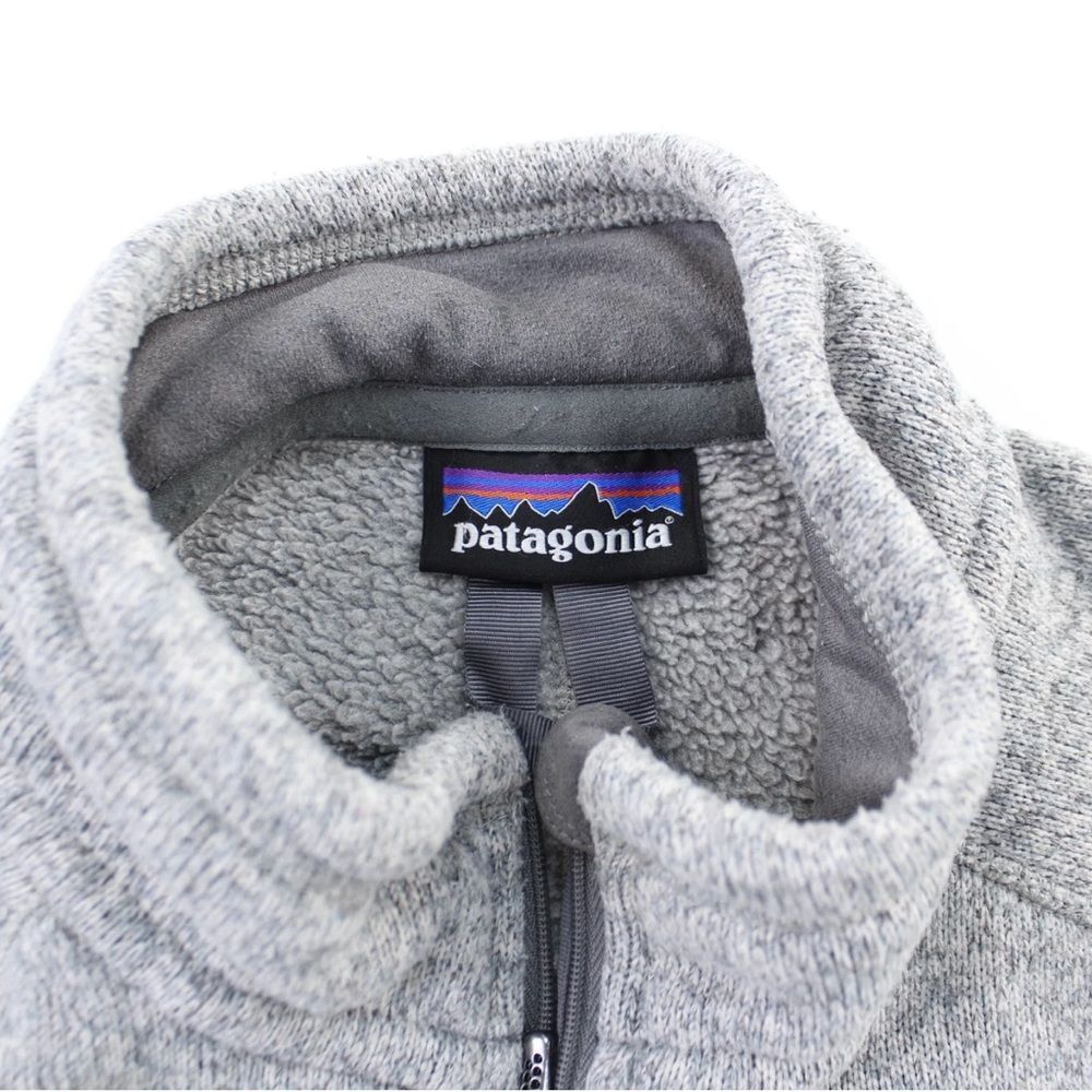 Patagonia - Men's Gray Better Sweater 1/4 zip Fleece Pullover - Picture 5 of 5